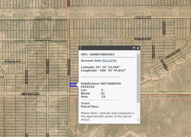 Property at Block: 23 Lot: 3 Unit: 22 NE, Rio Rancho, NM 87144