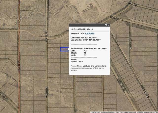 Property at 1713 18th St SW, Rio Rancho, NM 87124