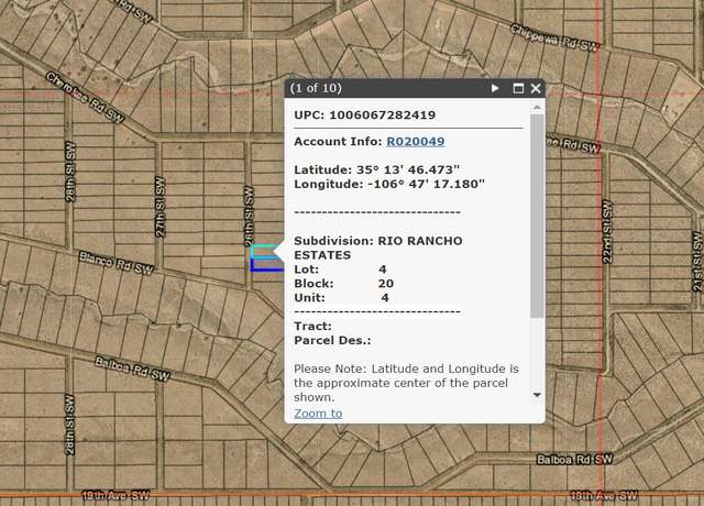 Property at 2 Lots 26th St SW #4, Rio Rancho, NM 87124