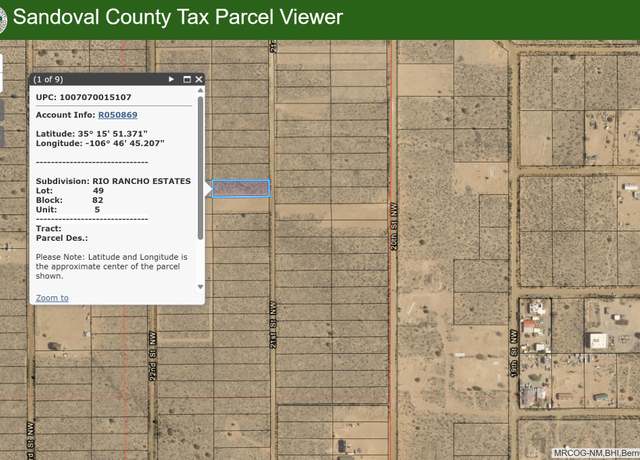 Property at 21st St NW, Rio Rancho, NM 87144