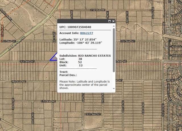 Property at 411 19th Ave NE, Rio Rancho, NM 87144