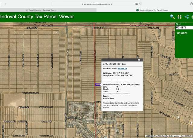Property at 2518 Camelot (u13blk25l9) St NE, Rio Rancho, NM 87144