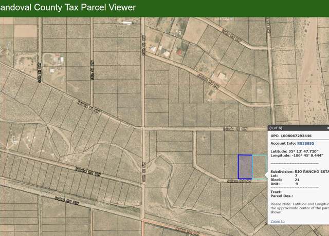 Property at Lot 8 Jalisco Rd SW, Rio Rancho, NM 87124