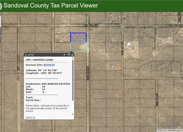 Property at Lot 15 37th St SW, Rio Rancho, NM 87124
