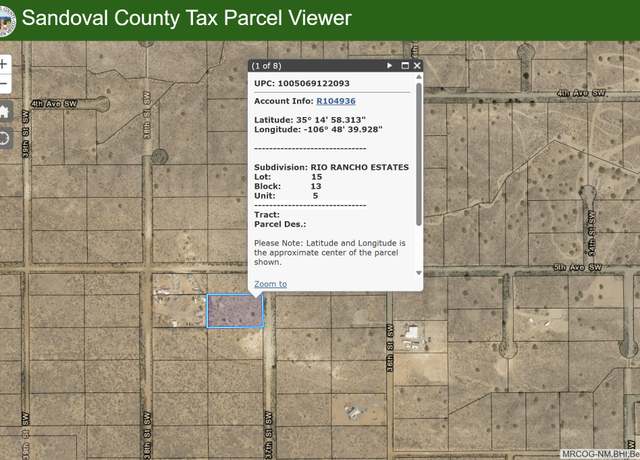 Property at Lot 16 37th St SW, Rio Rancho, NM 87124