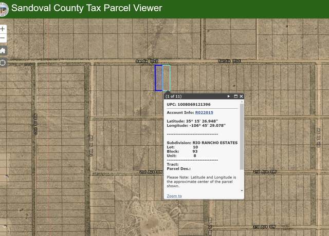 Property at 2 lots Sandia Blvd NW, Rio Rancho, NM 87124