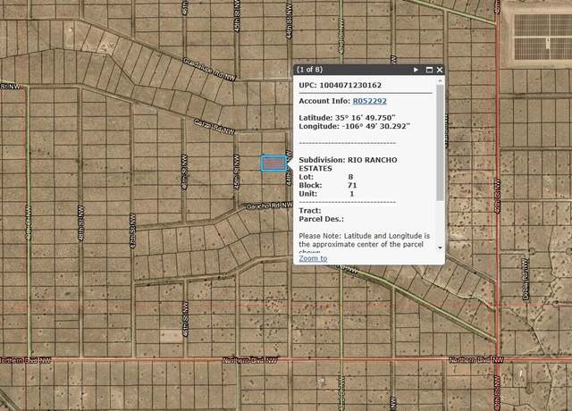 Property at 0 44th St NW, Rio Rancho, NM 87144