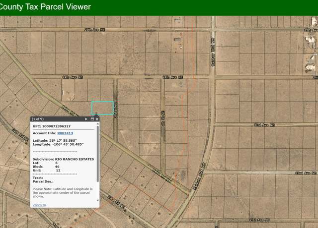 Property at lot 6 3rd St NE, Rio Rancho, NM 87144
