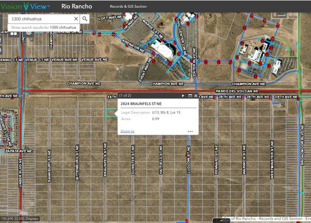 Property at 2824 Braunfels St NE, Rio Rancho, NM 87144