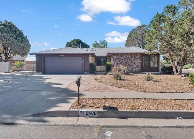 Property at 6600 Avenida La Costa NE, Albuquerque, NM 87109, 4 beds, 2 baths