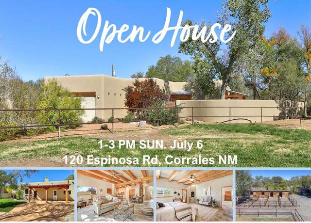 Property at 120 Espinosa Rd, Corrales, NM 87048, 4 beds, 3 baths