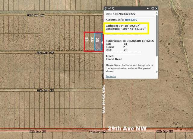 Property at XXX 31st St NW, Rio Rancho, NM 87144