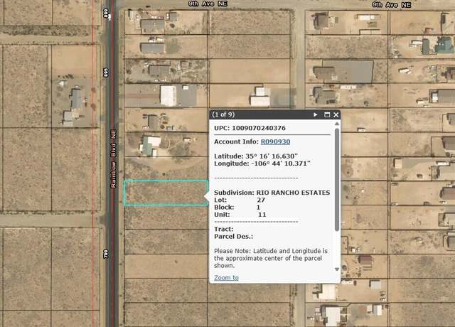 Property at 724 Rainbow Blvd NE, Rio Rancho, NM 87124