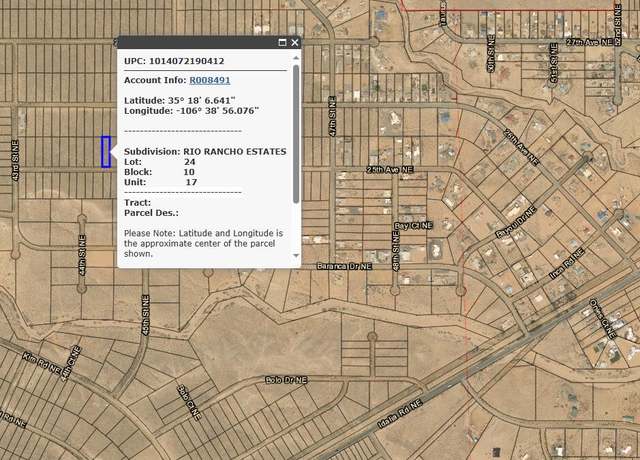 Property at 4401 25th Ave NE, Rio Rancho, NM 87144
