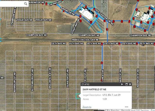Property at 2609 Hatfield St NE, Rio Rancho, NM 87144