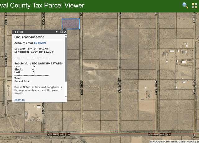Property at Lot 18 33rd St SW, Rio Rancho, NM 87124