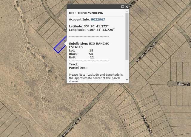 Property at 5141 Pentel Dr NE, Rio Rancho, NM 87144