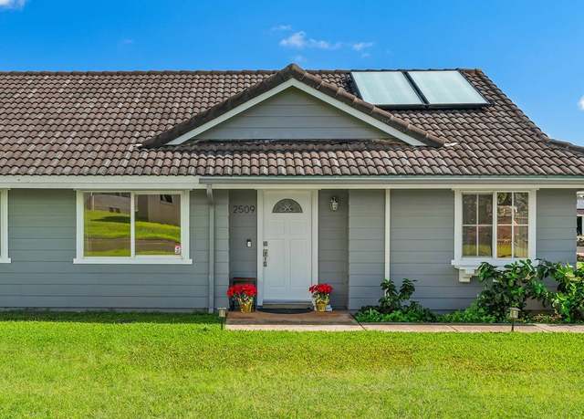 Property at 2509 Kanio St, Lihue, HI 96766, 3 beds, 2 baths