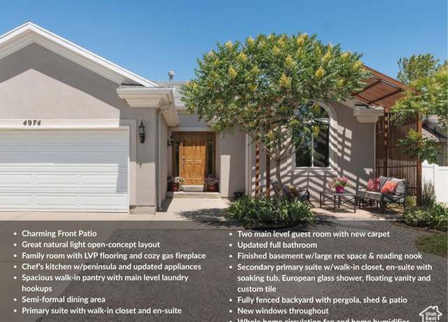 Property at 4974 W Diamondback Dr, Riverton, UT 84096, 5 beds, 3 baths
