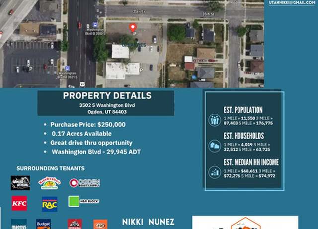 Property at 3502 S Washington Blvd, Ogden, UT 84403