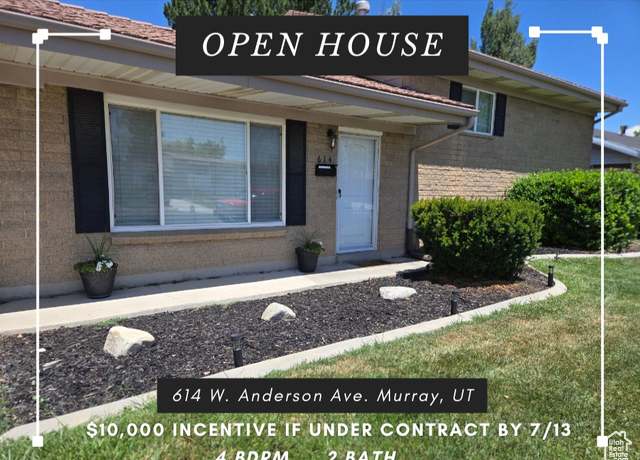 Property at 614 W Anderson Ave S, Murray, UT 84123, 4 beds, 2 baths