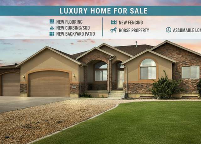 Property at 428 S Saddle Rd, Grantsville, UT 84029, 5 beds, 3.5 baths