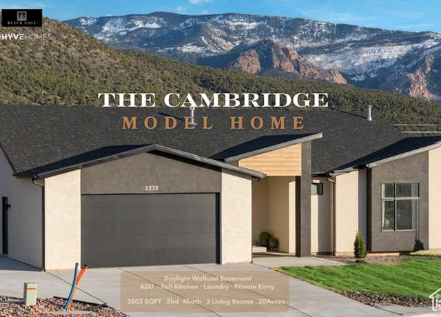 Property at 2539 W Black Sage Dr, Cedar City, UT 84720, 5 beds, 4 baths