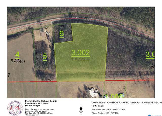 Property at 7.5 Acres Us Highway 278 #0, Piedmont, AL 36272