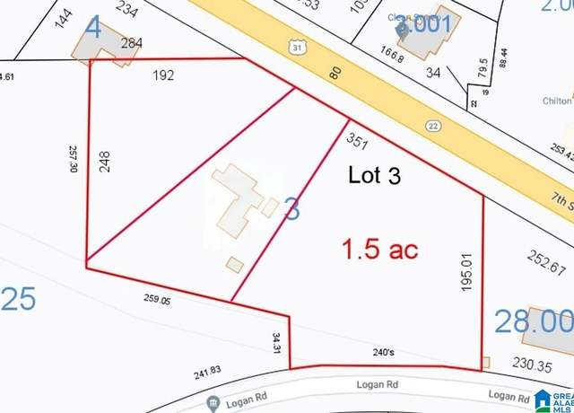 Property at 1209 S 7th St Lot 3, Clanton, AL 35045