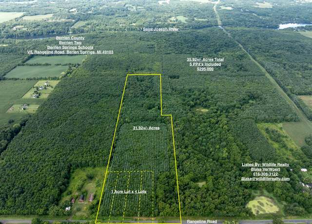 Property at V/L Rangeline Rd, Berrien Springs, MI 49103