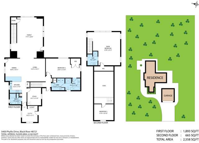 Property at 5400 Phyllis Dr, Black River, MI 48721, 5 beds, 3 baths