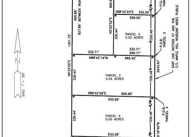 Property at Parcel 3/4 Maple Hill Rd, Howard City, MI 49329