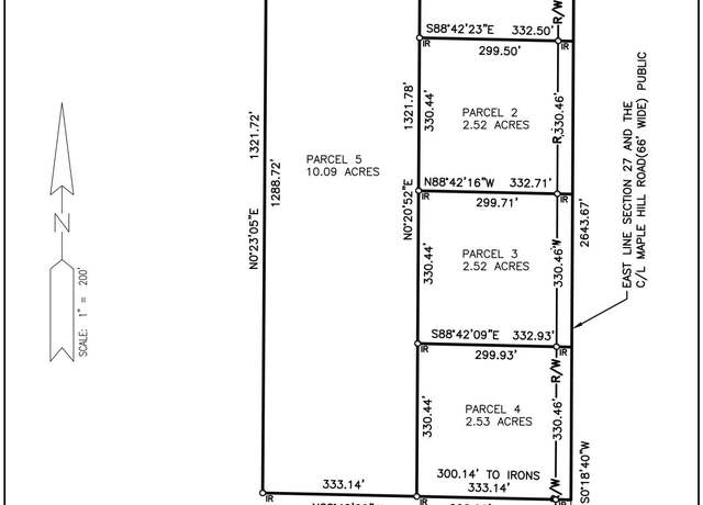 Property at 2.5Acre Almy / Maple Hill Rd, Howard City, MI 49329