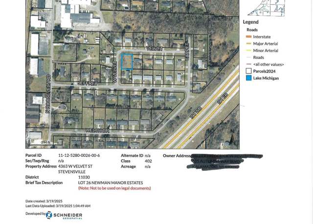 Property at 4363 W Velvet St, Stevensville, MI 49127