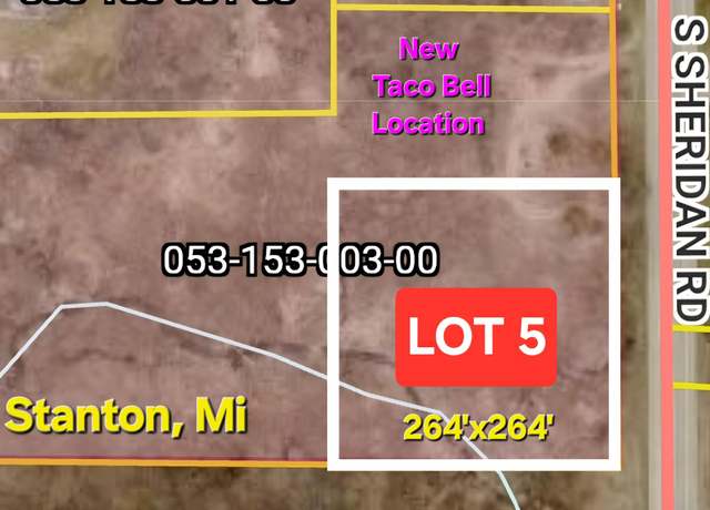Property at V/L Lot 5 S State St, Stanton, MI 48888