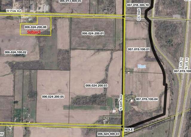 Property at 6 Acres W Polk Rd, Mears, MI 49436