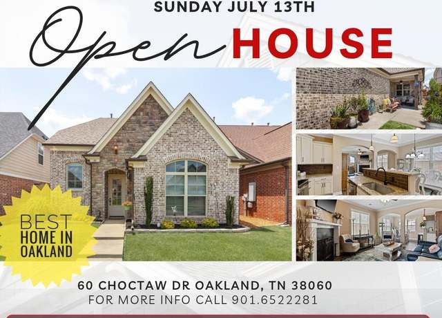 Property at 60 Choctaw Dr, Oakland, TN 38060, 4 beds, 3 baths