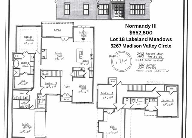 Property at 5267 Madison Valley Cir, Lakeland, TN 38002, 4 beds, 3.5 baths