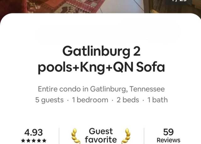 Property at 685 River Rd Unit 307, Gatlinburg, TN 37738, 1 bed, 1 bath