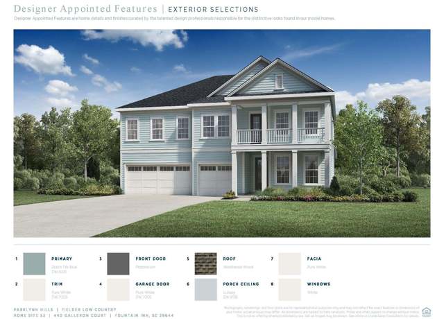 Property at 440 Galleron Ct, Fountain Inn, SC 29644, 5 beds, 4.5 baths