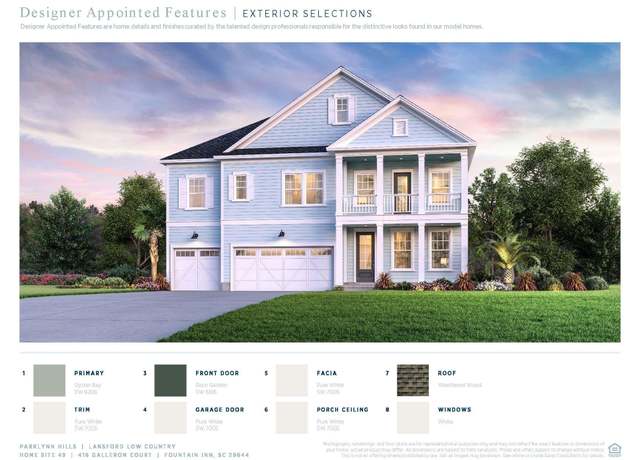 Property at 416 Galleron Ct, Fountain Inn, SC 29644, 4 beds, 3.5 baths