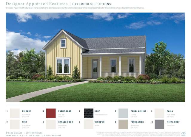 Property at 26 Tull St Lot 476 Jay Farmhouse, Greer, SC 29651, 3 beds, 2 baths