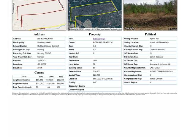 Property at TBD Mt. Elon Rd, Hopkins, SC 29061
