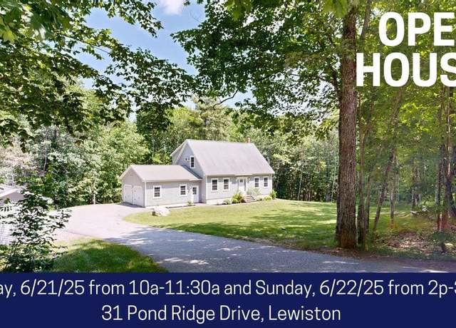 Property at 31 Pond Ridge Dr, Lewiston, ME 04240, 4 beds, 2 baths