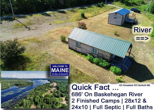 Property at 120 Horseback Rd, Danforth, ME 04424, 2 beds, 2 baths