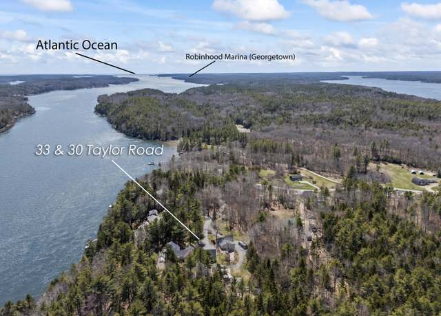 Property at 33 & 30 Taylor Rd, Westport Island, ME 04578, 6 beds, 3 baths