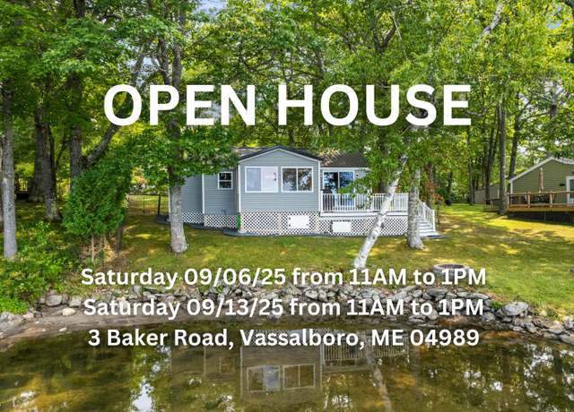 Property at 3 Baker Rd, Vassalboro, ME 04989, 2 beds, 1 bath
