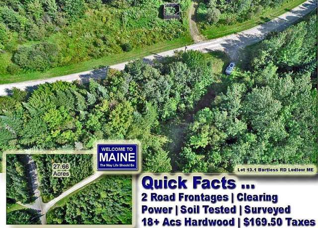 Property at Lot 13.1 Bartlett Rd, Ludlow, ME 04730