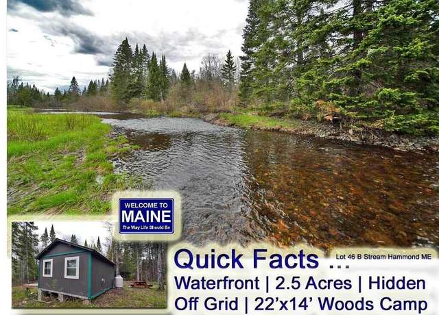 Property at Lot 46 Mcconnell Mill Rd, Hammond, ME 04730, 1 bed