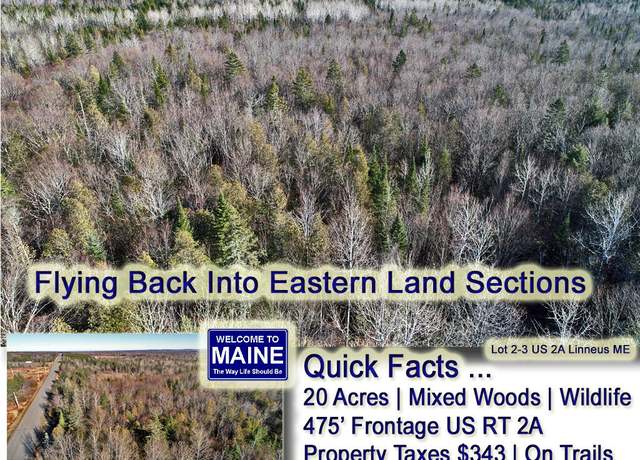 Property at Lot 2-3 US RT 2A Rd, Linneus, ME 04730